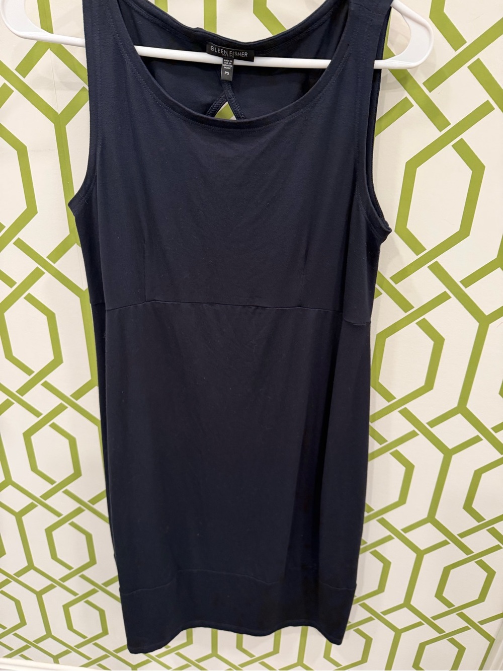 Eileen Fisher Litlle Black Sleeveless Scoop Neck Dress!
